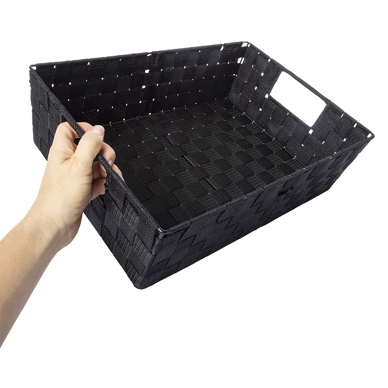 woven nylon storage bin 11in x 17in