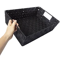 woven nylon storage bin 11in x 17in