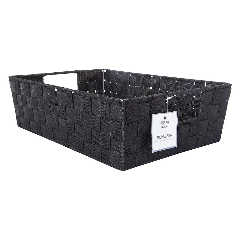 woven nylon storage bin 11in x 17in