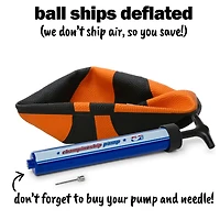 black & orange 28.5in basketball