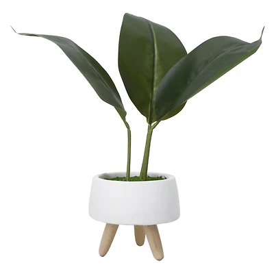 faux house plant cement pot 15in