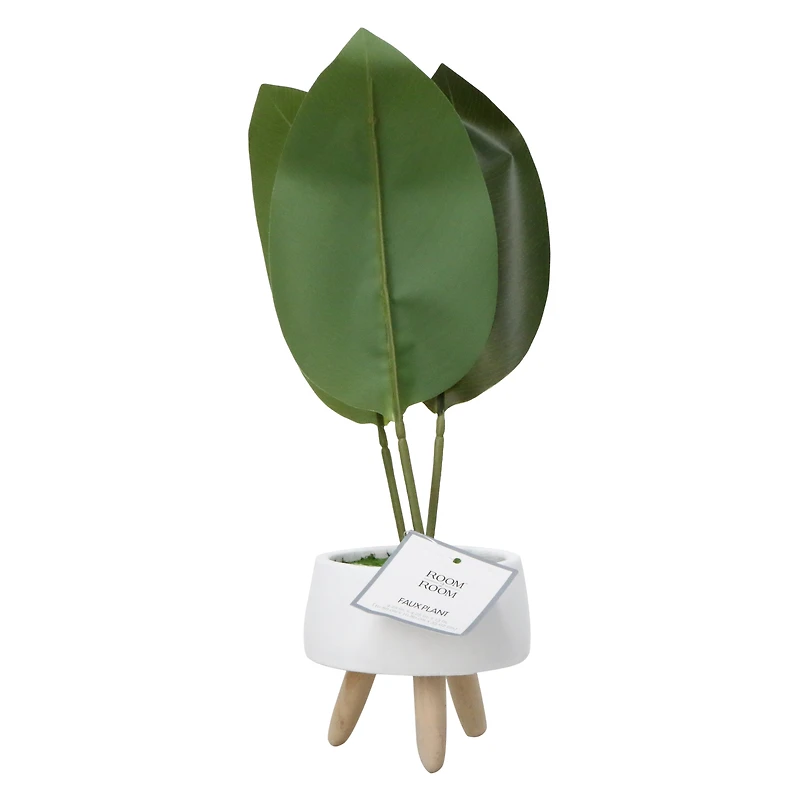 faux house plant cement pot 15in