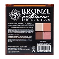 w7® bronze brilliance & glow makeup palette