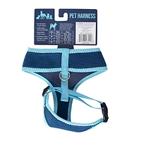 gray mesh pet harness