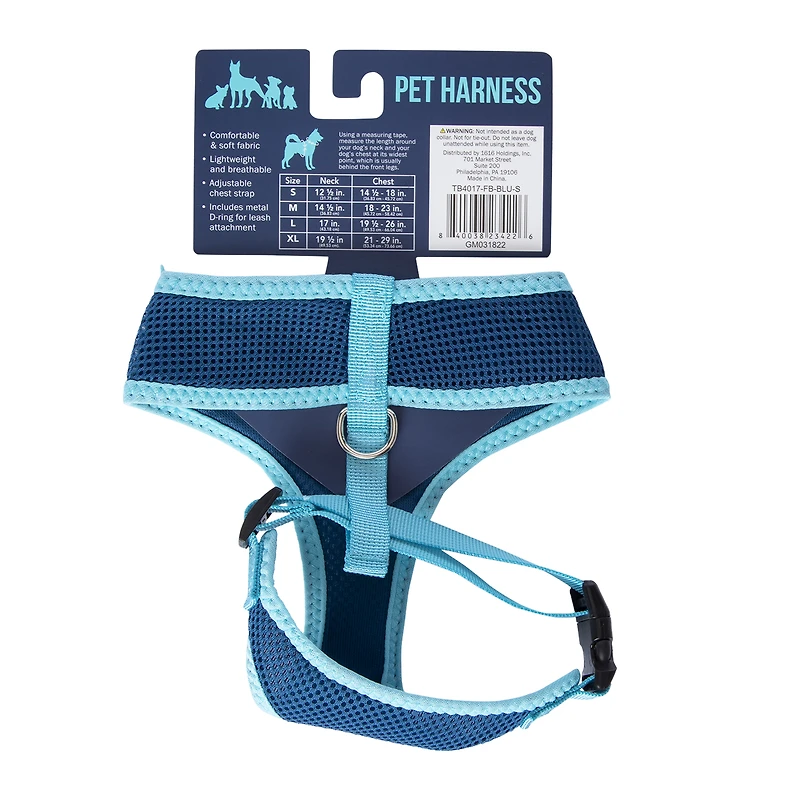 gray mesh pet harness