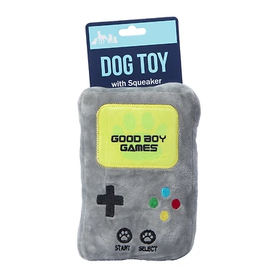 good boy games crinkle plush dog toy 7in