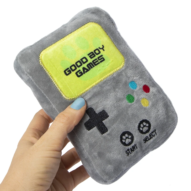 good boy games crinkle plush dog toy 7in