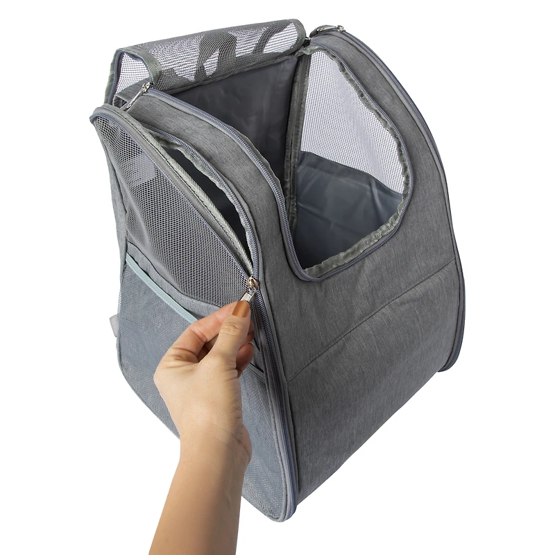 foldable pet backpack 12.25in x 16in