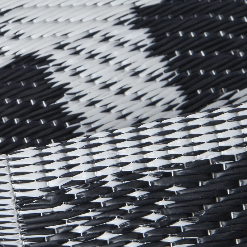 reversible plaid outdoor mat 24in x 36in