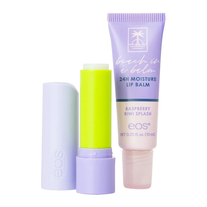 eos® raspberry kiwi splash lip balm 2-pack