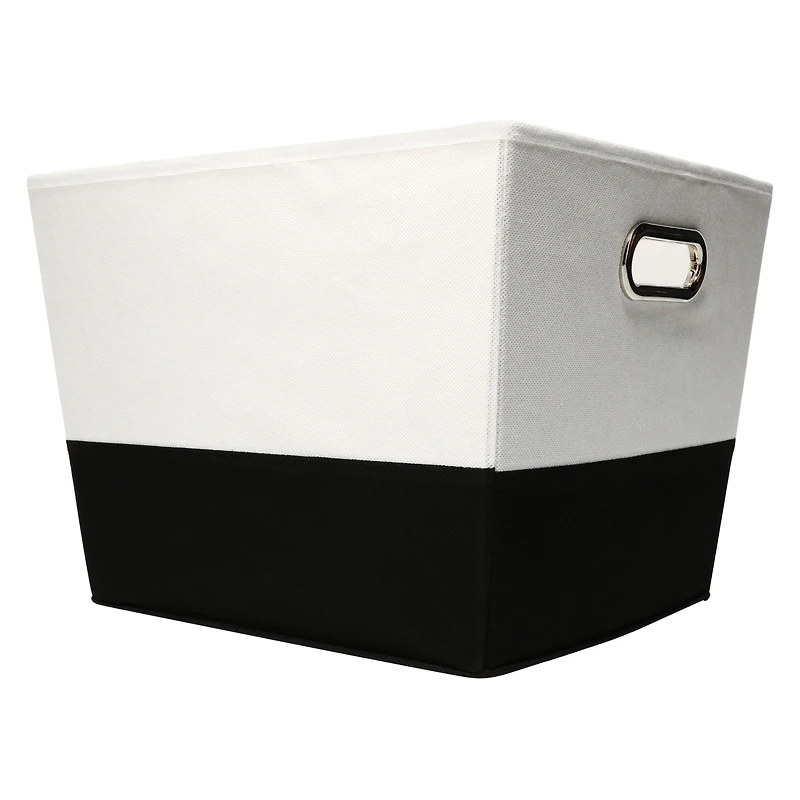 two-tone storage bin 13in x 12in