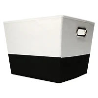 two-tone storage bin 13in x 12in