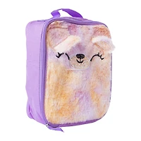 plush critter lunch bag 9.8in x 8in - bear