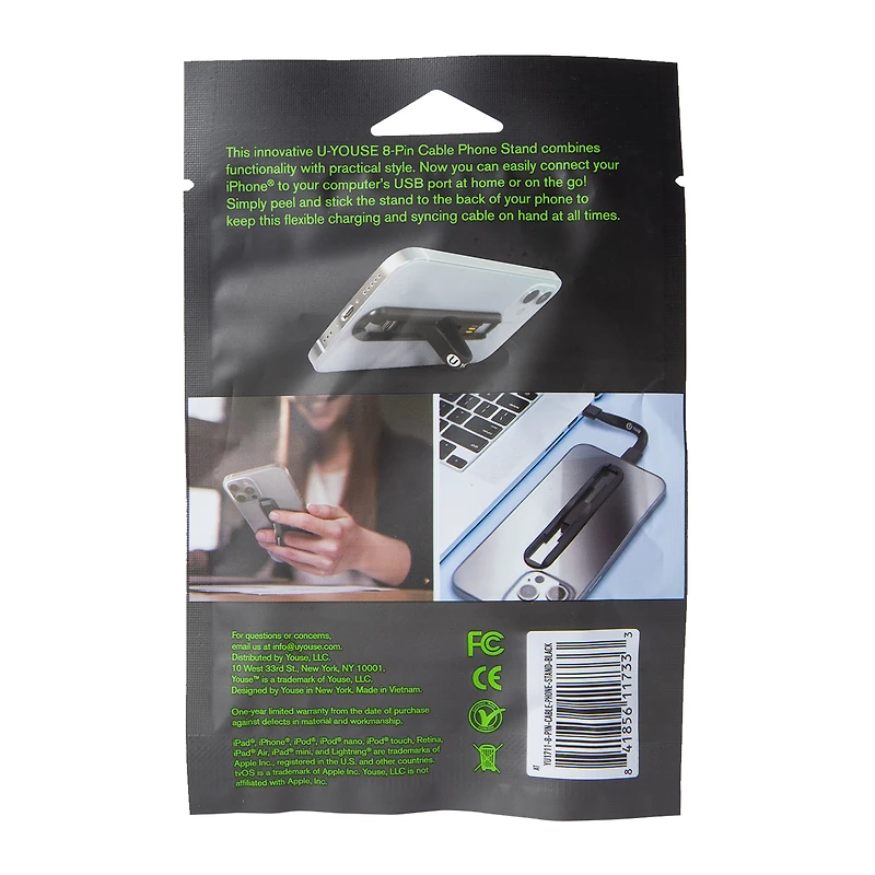 8-pin cable phone stand