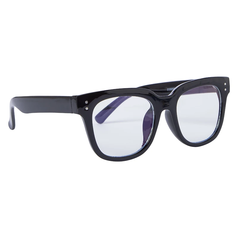 ladies thick square blue light blocking glasses
