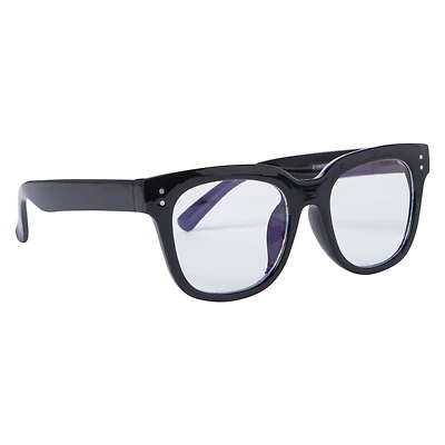 ladies thick square blue light blocking glasses