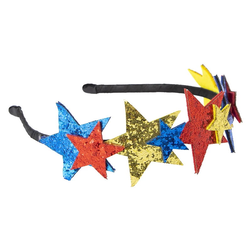 glitter star headband