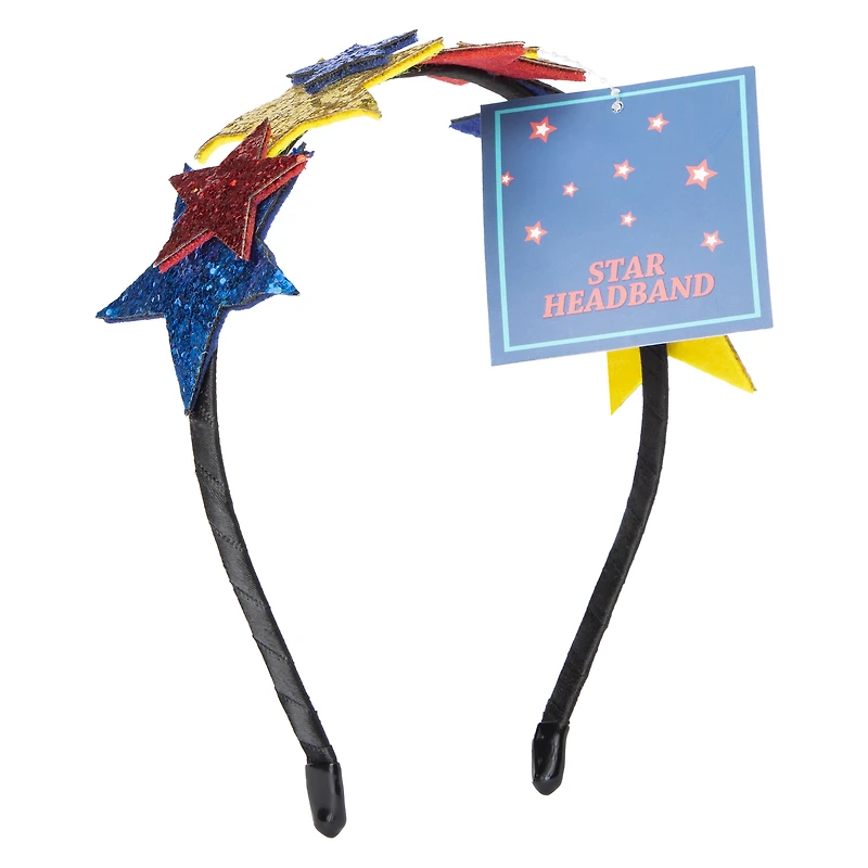 glitter star headband