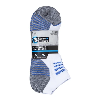 series-8 fitness™ men's low-cut performance socks 5-pack