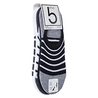 ladies striped no-show sneaker socks 5-pack