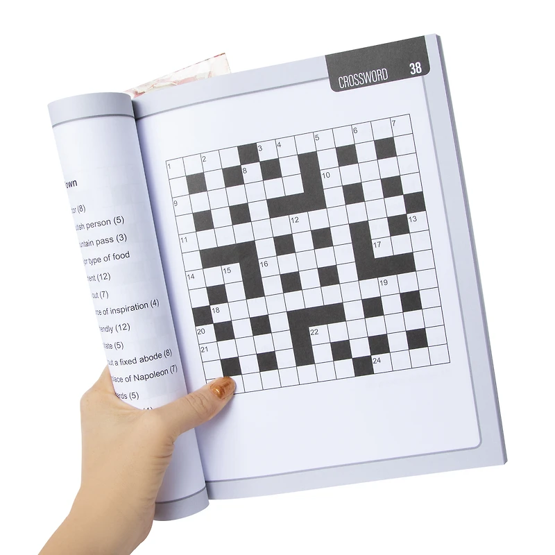 large print crossword puzzles book