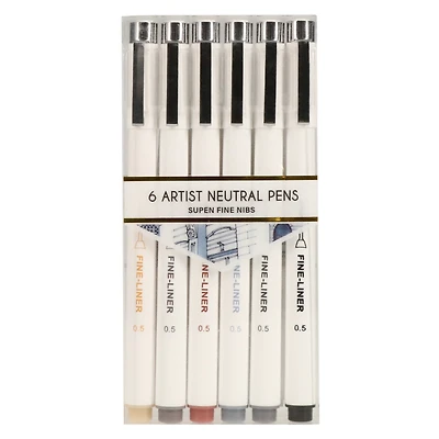 6-count artist pens set