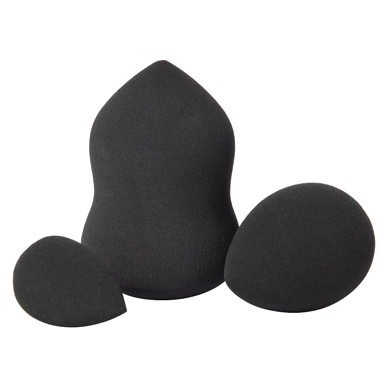 profusion glitter & glam makeup sponge set 3-piece