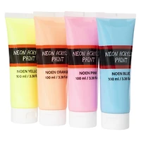 neon acrylic paints 4-pack