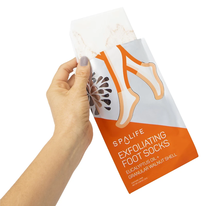 exfoliating foot socks - 1 pair