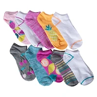 ladies fruit print ankle socks 10-pack