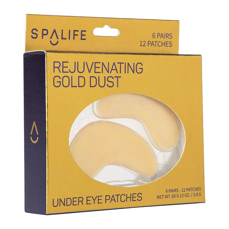 rejuvenating gold dust under-eye patches, 6 pairs