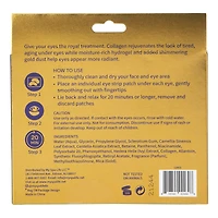 rejuvenating gold dust under-eye patches, 6 pairs