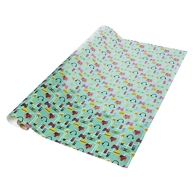 gamer wrapping paper roll 4ft x 30in