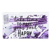 makeup brushes & travel pouch 5-piece set