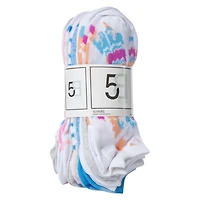 ladies tie dye ankle socks 10-pack