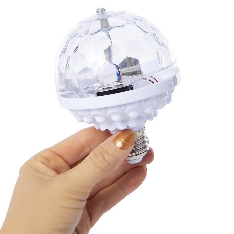 rotating disco LED light bulb