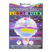 rotating disco LED light bulb