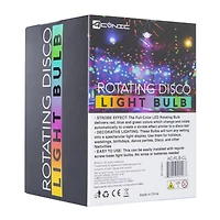 rotating disco LED light bulb