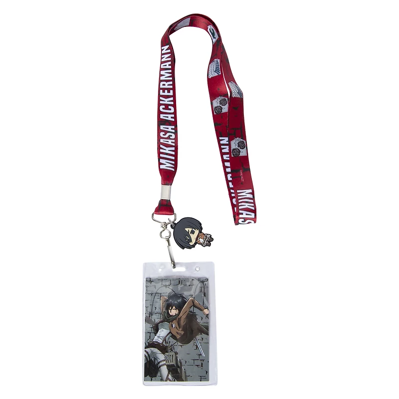 attack on titan™ lanyard with charm & card blind bag