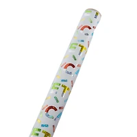 'let them eat cake' foil gift wrapping paper 4ft x 30in