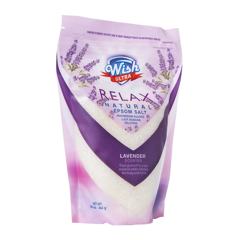 wish ultra relax natural epsom salts 16oz