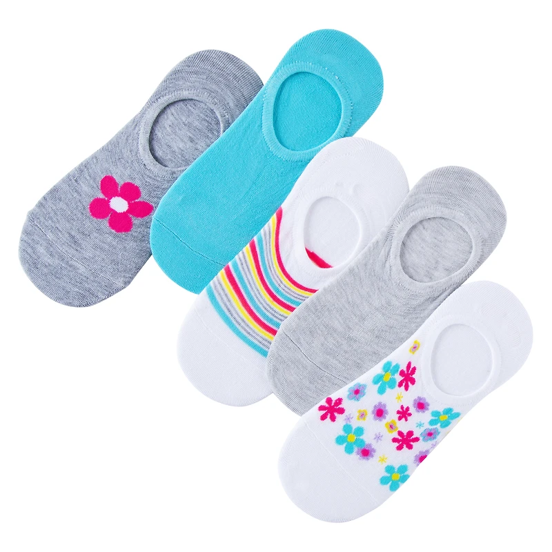 5-pack ladies sneaker socks