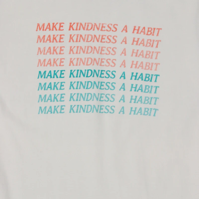 juniors 'make kindness a habit' graphic tee