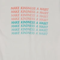 juniors 'make kindness a habit' graphic tee
