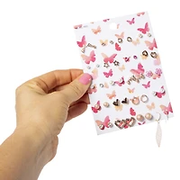 butterfly studs & dangle earrings set, 20 pairs