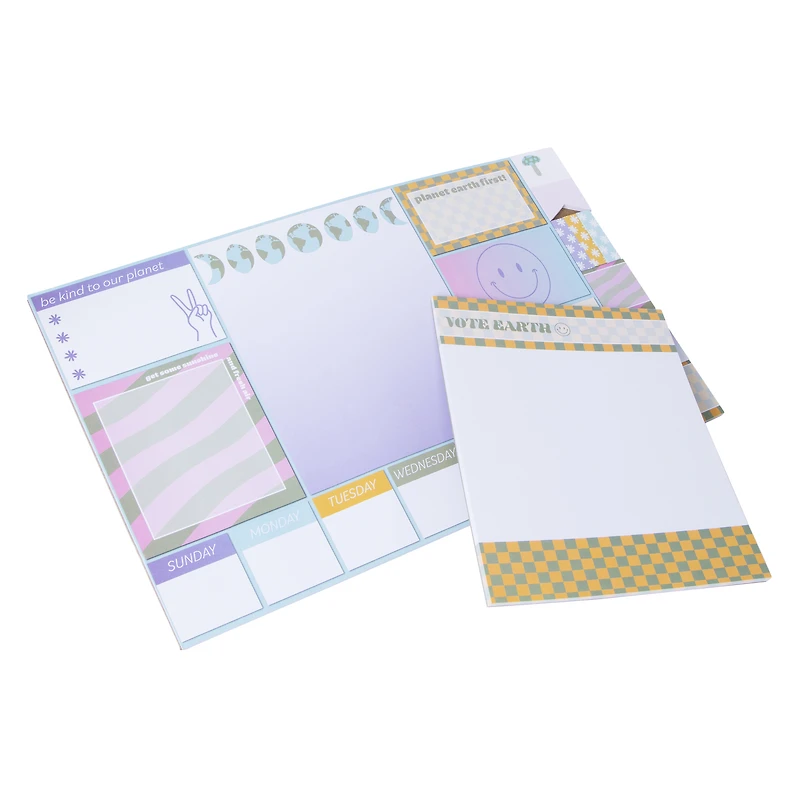 desk blotter & notepads stationery set