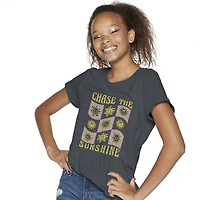'chase the sunshine' graphic tee