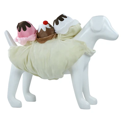 pet halloween costume - ice cream sundae