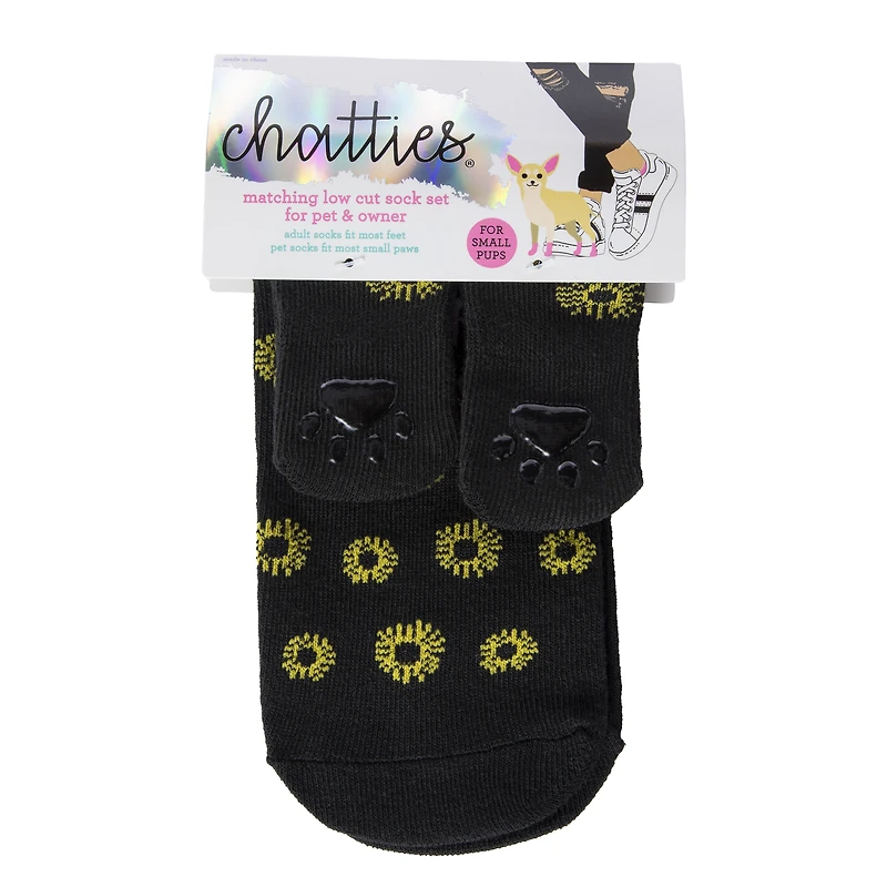 chatties® matching low cut sock set for pet & owner