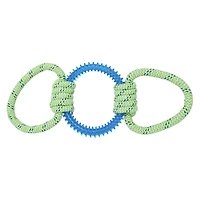 rope ring tug dog toy
